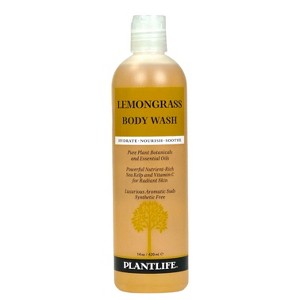 Plantlife Lemongrass Body Wash – GMO & Gluten-Free, Gentle & Moisturizing, Natural Ingredients, Made in the USA, 14 oz - 1 of 4