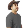 Juvale Brown Novelty Felt Cowboy Sheriff's Hat with Gold Braid Party Favors Halloween Costume - 3 of 4