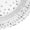 Juvale 144 Piece Silver Party Supplies with Plates, Napkins, Cups, Cutlery for Wedding, Birthday Table Decorations, Serves 24 - 4 of 4