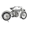 HomeRoots 6" White Metal Hand Painted Model Motorcycle Tabletop Sculpture - 4 of 4