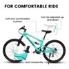 Aukfa 26-Inch Adult Mountain Bike, 21-Speed, Dual Suspension, High-Carbon Steel Frame, Front & Rear Disc Brakes, Trail & City Commuter Bicycle - 3 of 4