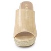 Allegra K Women's Espadrille Wedge Heel Wedge Sandals - 2 of 4