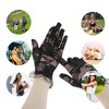 Unique Bargains Women's Lace Rose Sunblock Mittens Black 1 Pair - 4 of 4