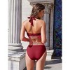 AI'MAGE Women's Bikini Sets High Waisted Swimsuit Two Piece Bathing Suits Push Up Bikini Tummy Control Swimsuits S-XXL - 2 of 3