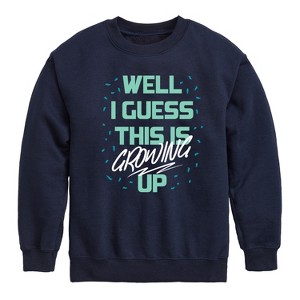 Boys' - Instant Message - Kids Crew Fleece Graphic Long Sleeve Fleece Sweatshirt - 1 of 4
