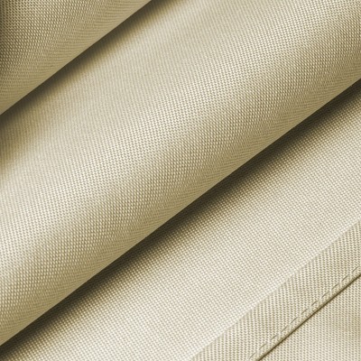 Beige 108 Inch Round Polyester Fabric Tablecloth