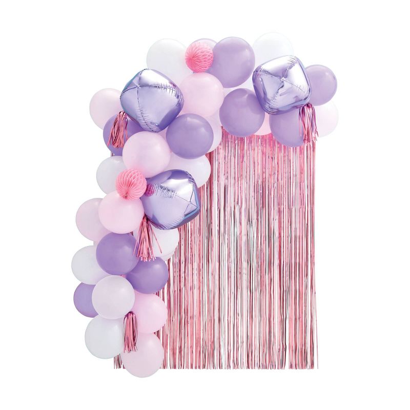 54ct Large Balloons Arch with Backdrop Pink/Purple/Lavender - Spritz&#8482;, 4 of 11
