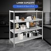 Stainless Steel Shelves, Heavy Duty Adjustable Shelf Unit with Adjustable Height and Vent Holes for Kitchen - 4 of 4