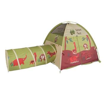 Pacific Play Tents Kids Jungle Safari Play Tent And Tunnel Set Combo 4' x 4'