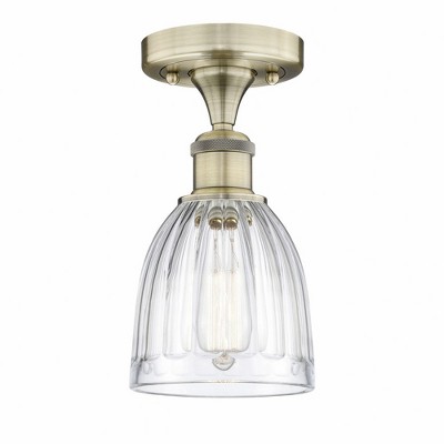Brookfield - 1 Light Semi-Flush Mount In Industrial Style-9.75 Inches Tall and 5.75 Inches Wide