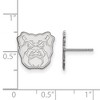 Black Bow Jewelry 14k White Gold Butler Bulldogs NCAA Post Earrings - 2 of 3