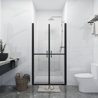 vidaXL Shower Door Clear ESG (32.7 in.-33.9 in.)x74.8 in.