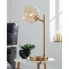 Abanson Desk Lamp Amber/Gold - Signature Design by Ashley: Metallic Finish, USB Port, Wireless Charging - 3 of 4