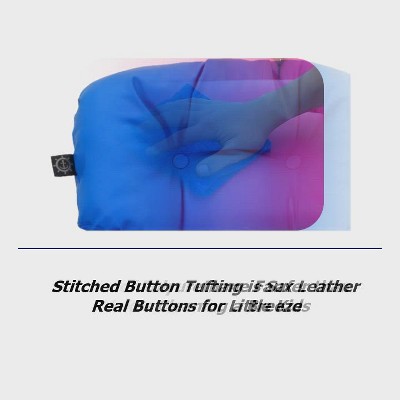 Eco-Friendly Traditional Black Faux Leather Kids' Recliner