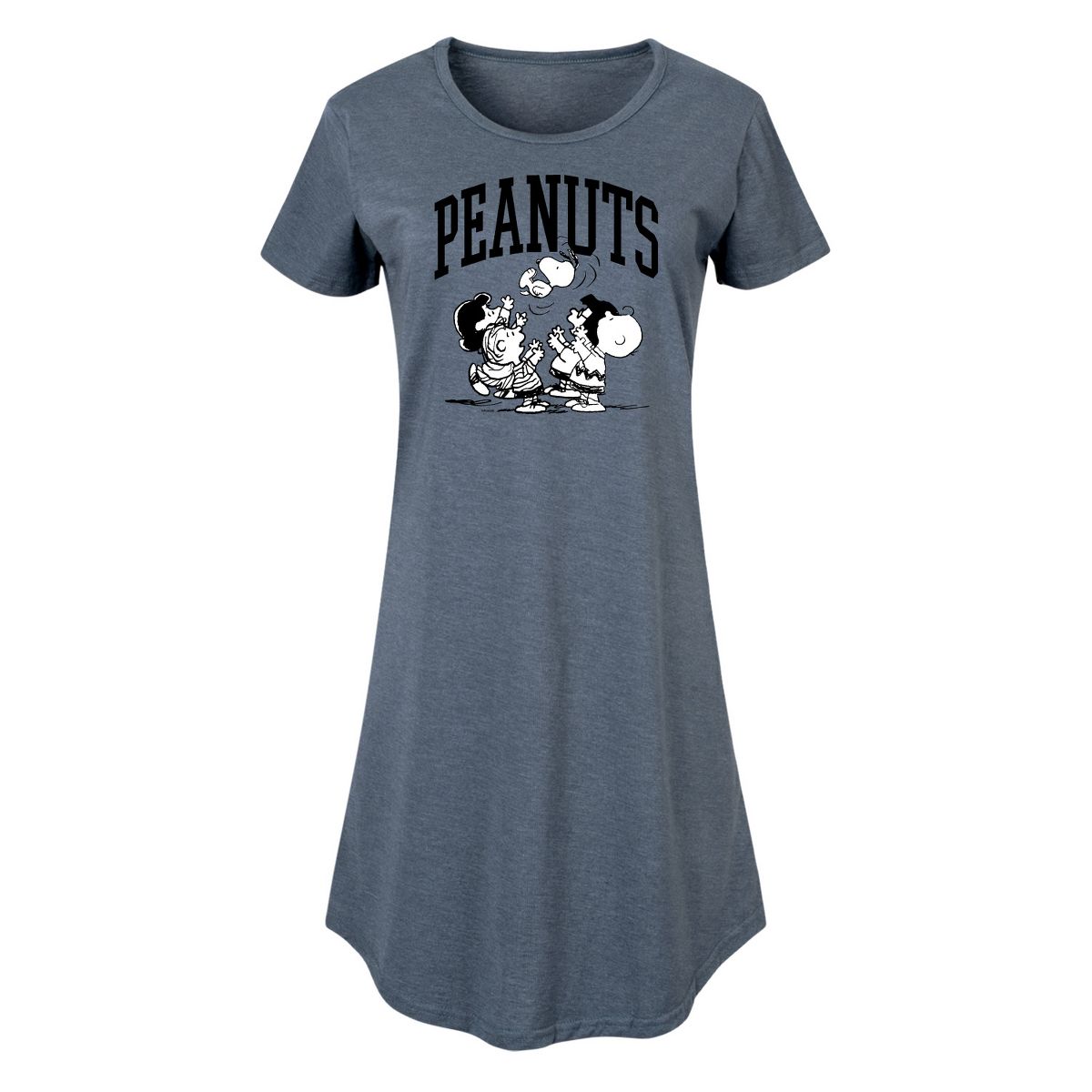 Women's - Peanuts - Collegiate Group Graphic T-shirt Dress
