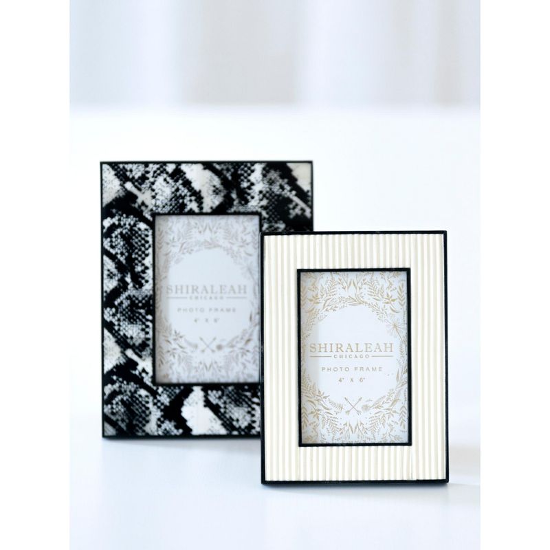 Shiraleah Black Snake Print 4x6 Picture Frame, 5 of 6