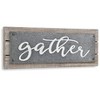 Cheung's Lucia Painted Galvanized & Wood Gather Wall Sign - 3 of 4