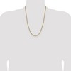 Chisel Stainless Steel Polished Yellow IP-plated 3mm 24" Cable Chain Necklace - 4 of 4