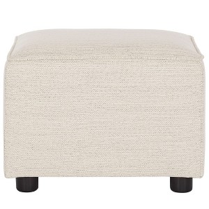 Evolur Holland Upholstered Ottoman, Thunder - 1 of 4