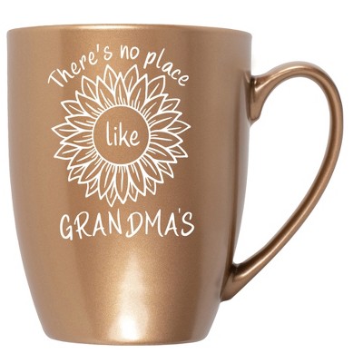 Elanze Designs There'S No Place Like Grandma'S Bronze 10 ounce New Bone China Coffee Cup Mug