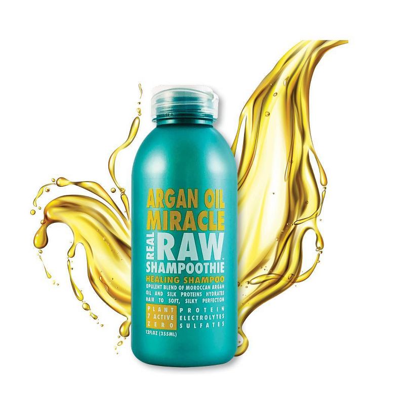Real Raw Shampoothie Argan Oil Miracle Healing Shampoo - 12 fl oz, 3 of 6