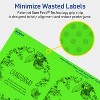 Avery Neon Green Paper Labels, 4.75" x 3.5" Arched - 4 of 4