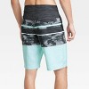 Men's 10" Tropical Print Swim Shorts - Goodfellow & Co™ Aqua Green - 2 of 3