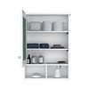 GlasFlength Decorative Wall Mirrors Vanity Mirrors Open Shelves Bathroom Decor Cabinet Accent Mirror for Bathroom Wall, White, 20.9"*6.6"*29" - 4 of 4