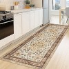 Fulvari Washable Area Rug Vintage Foldable Thin Rug Soft Low-Pile Non-Slip Stain Resistant Floor Indoor Outdoor Carpet - 3 of 4