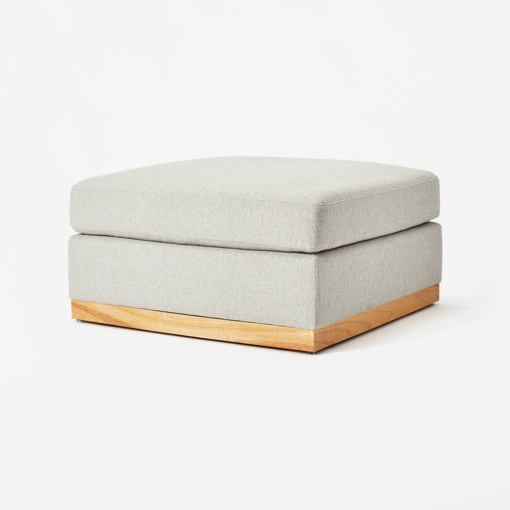 Woodland Hills Modular Sectional Ottoman Light Gray - Threshold designed with Studio McGee