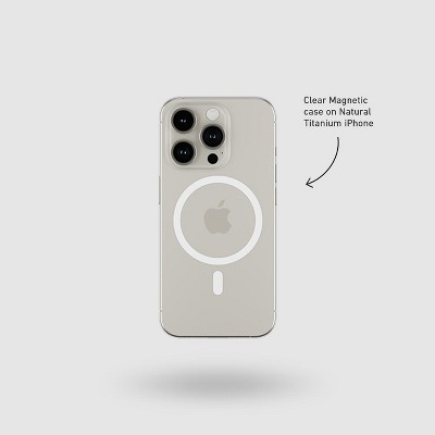 Peel - Magnetic iPhone 15 Pro Case - Clear