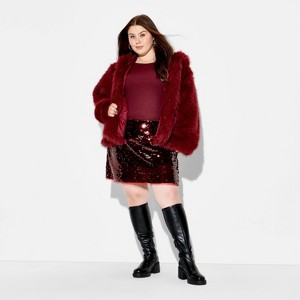 Women's Sequin Mini A-Line Skort - Wild Fable™ - 1 of 3