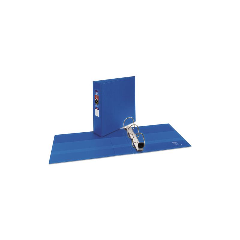 Avery Heavy-Duty Non-View Binder with DuraHinge and Locking One Touch EZD Rings, 3 Rings, 3" Capacity, 11 x 8.5, Blue, 2 of 8