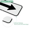 Unique Bargains Aluminum Reflective Outdoor Lawn Arrow Sign 1 Pc - 2 of 4