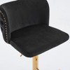 NicBex Dining Chairs Set of 2 Bar Stool Upholstered Chair Swivel Velvet chairs with Backs Comfortable Tufted for Home Pub and Kitchen Island - 2 of 4