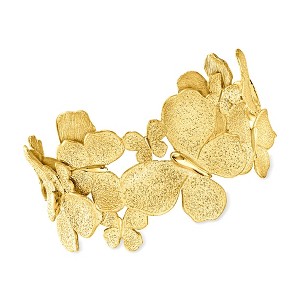 Ross-Simons Italian 18kt Gold Over Sterling Butterfly Cuff Bracelet - 1 of 3