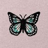 Dalix Butterfly Embroidered Fleece Relaxed Boxy Fit Long Sleeve Crewneck Sweatshirt Womens - 2 of 4