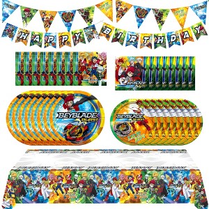 Treasures Gifted BEYBLADE Party Supplies Complete Set for 16 Guests - 1 of 4