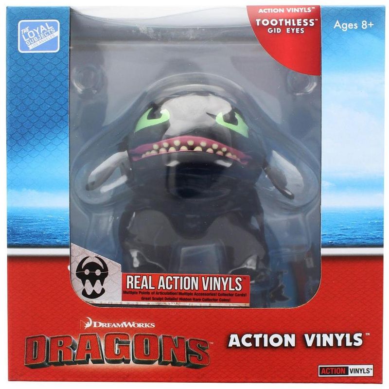 The Loyal Subjects How To Train Your Dragon 6" Action Vinyl: Toothless (Glow Eyes), 2 of 3