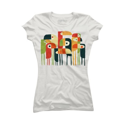 Junior's Design By Humans Bird Family By radiomode T-Shirt