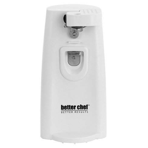 Better Chef Deluxe Electric Can Opener With Built In Knife Sharpener And Bottle  Opener In White : Target