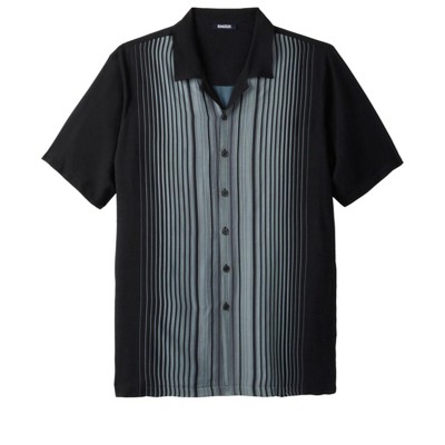 KingSize Men's Big & Tall Colorblock Camp Shirt