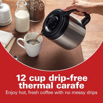 Hamilton Beach® FrontFill 12 Cup Programmable Coffee Maker with Thermal Carafe