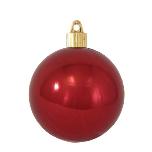 Shiny Christmas Ornaments, Red - 4