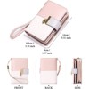 FATMOON  Women’s Fashionable RFID Blocking Leather Wristlet Wallet - Bifold Clutch Wallet with Detachable Strap,for Everyday Use - 3 of 4