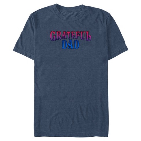 Men's Lost Gods Grateful Dad T-Shirt - Navy Blue Heather - X Large