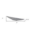HomeRoots 32" Gray Cast Aluminum Oval Centerpiece Bowl - 3 of 4