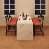 22.4" Bar Stools, Set of 4 Bar Chairs with X-Shaped Back Thick Cushion, Counter Height Barstools for Dining Room, Kitchen, Counter - 3 of 4