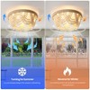 KAISITE 20inches Gold Crystal Caged Ceiling Fan with Light Kit and Remote Control - 4 of 4