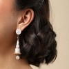 SOHI Women's Beige Cone Drop Earrings - 3 of 3